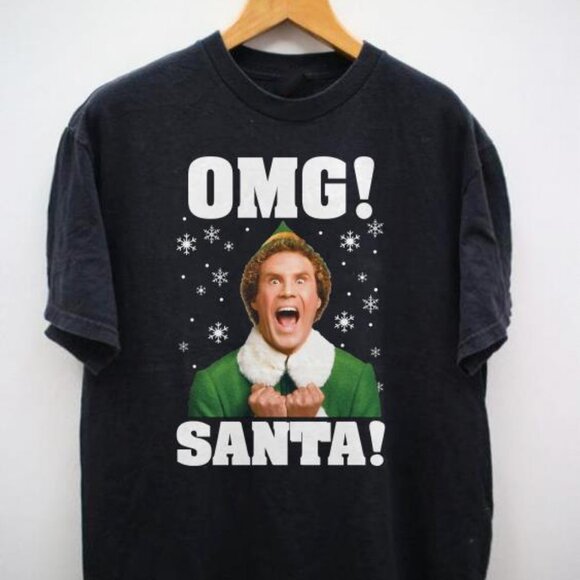 Other - Funny T-Shirt Buddy Elf OMG Santa Merry Christmas Shirt